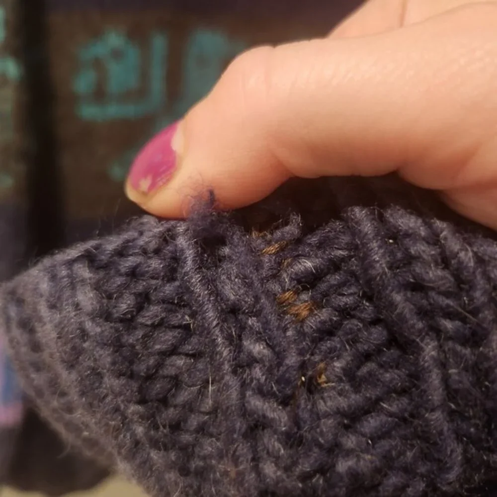 Backcountry 100%‎ Wool Sweater Colorful Pattern Handmade In Ecuador large/xl - Picture 3 of 7